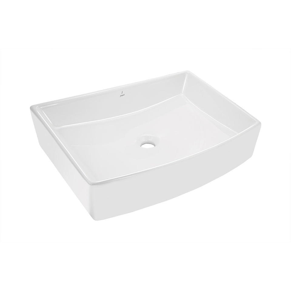 Kubix Prime Table Top Basin Without Tap Hole Jaquar (KUS-WHT-35933PM)