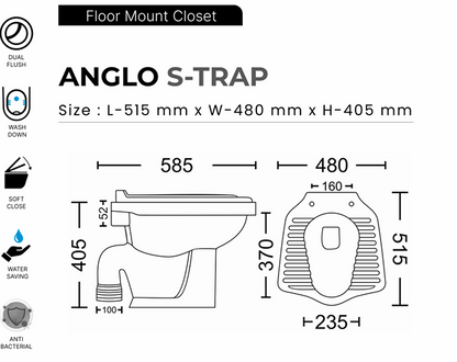 ANGLO INDIAN S-TRAP WALLSUN