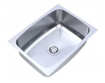 STEEL SINK OPPO (18X16)